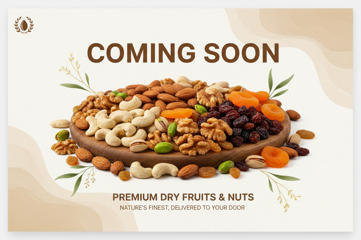Dry fruits coming soon page
